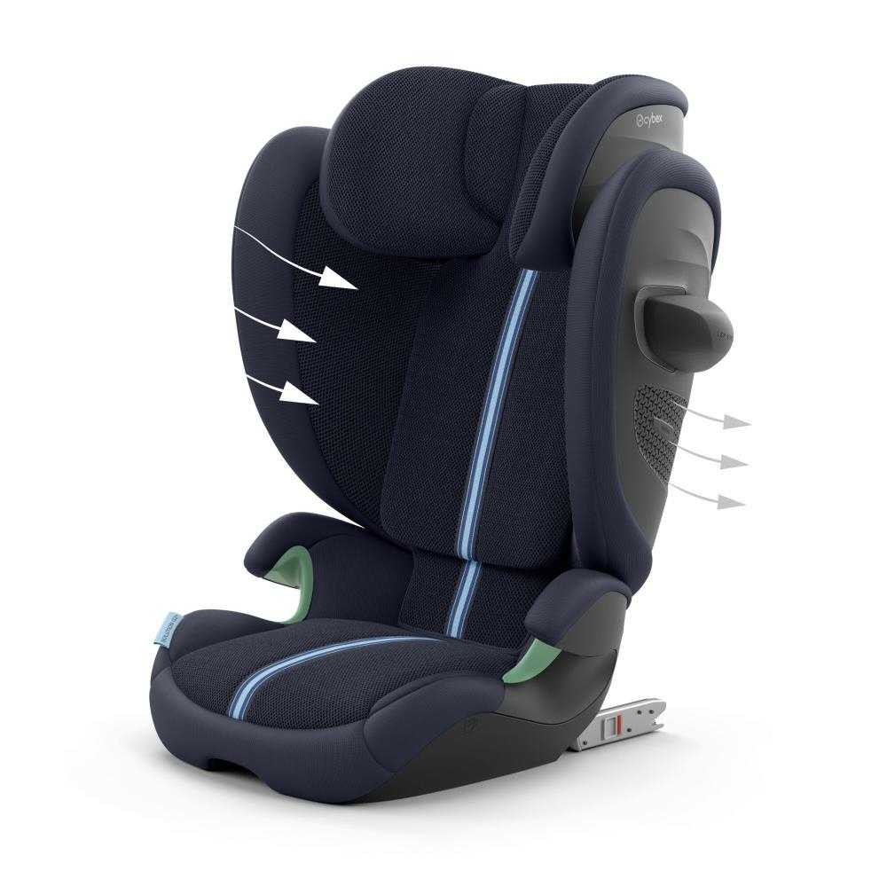 Automobilinė kėdutė Cybex SOLUTION G2 i-Fix Plus, 100-150cm, Ocean Blue-Automobilinės kėdutės, 15-36 kg-e-vaikas