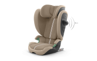 Automobilinė kėdutė Cybex SOLUTION G2 i-Fix Plus, 100-150cm, Almond Beige-Automobilinės kėdutės, 15-36 kg-e-vaikas