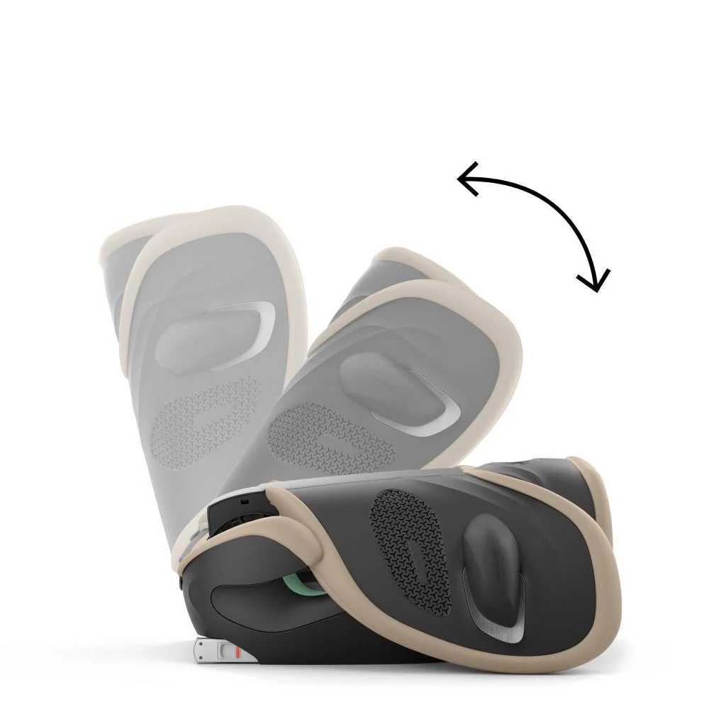 Automobilinė kėdutė Cybex SOLUTION G2 i-Fix Plus, 100-150cm, Almond Beige-Automobilinės kėdutės, 15-36 kg-e-vaikas