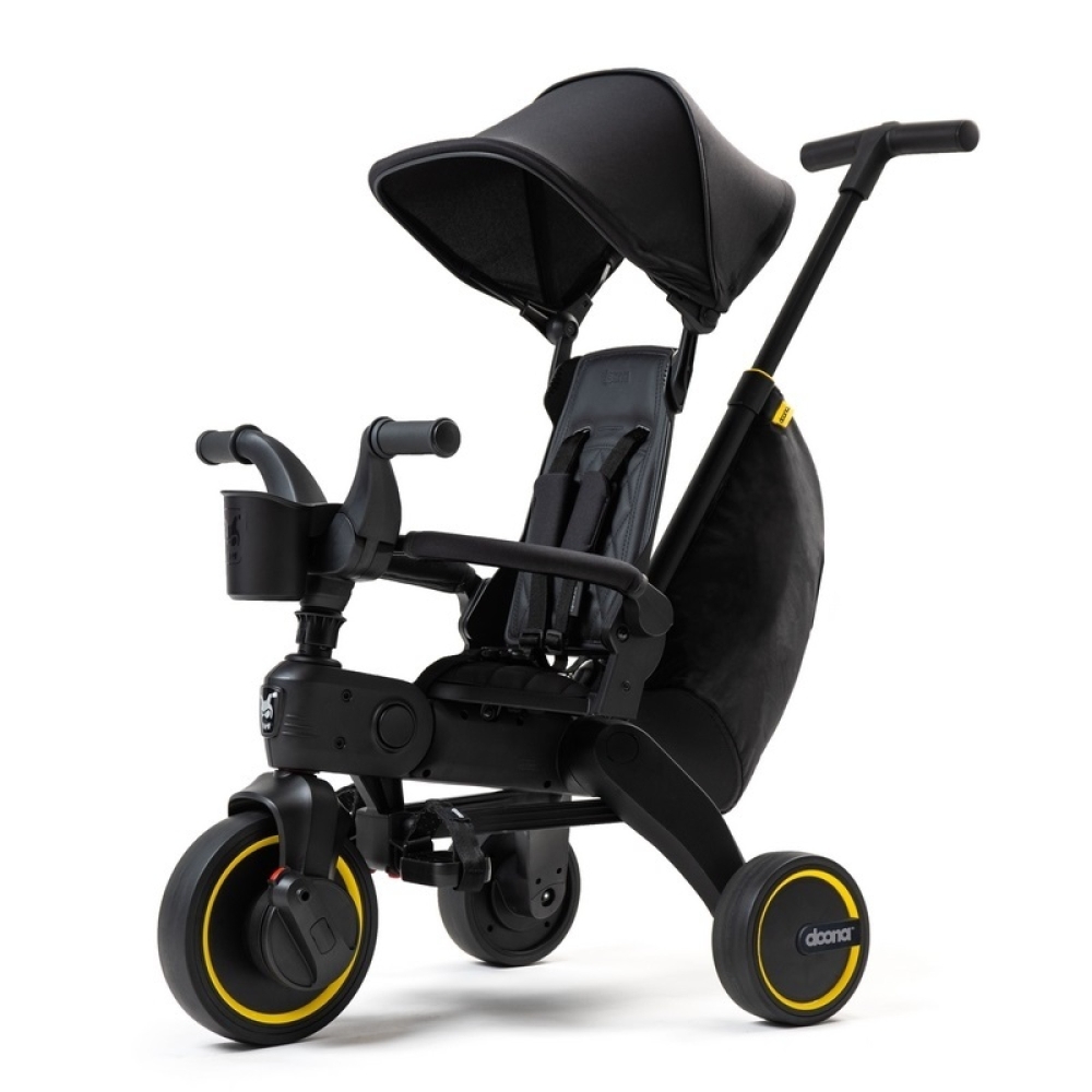 Sulankstomas triratis Doona LIKI S5 5in1, Midnight Edition-Judėjimui, Triratukai vaikams-e-vaikas