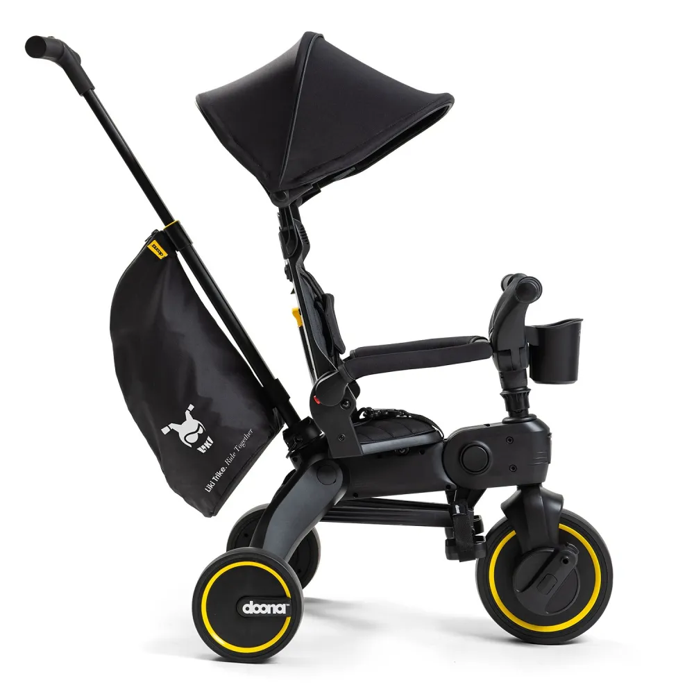 Sulankstomas triratis Doona LIKI S5 5in1, Midnight Edition-Judėjimui, Triratukai vaikams-e-vaikas