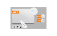 Infraraudonųjų spindulių šildytuvas 800 W Berdsen BD-987 nuotolinio valdymo WiFi programa-Namai, laisvalaikis, turizmas, Namų ap