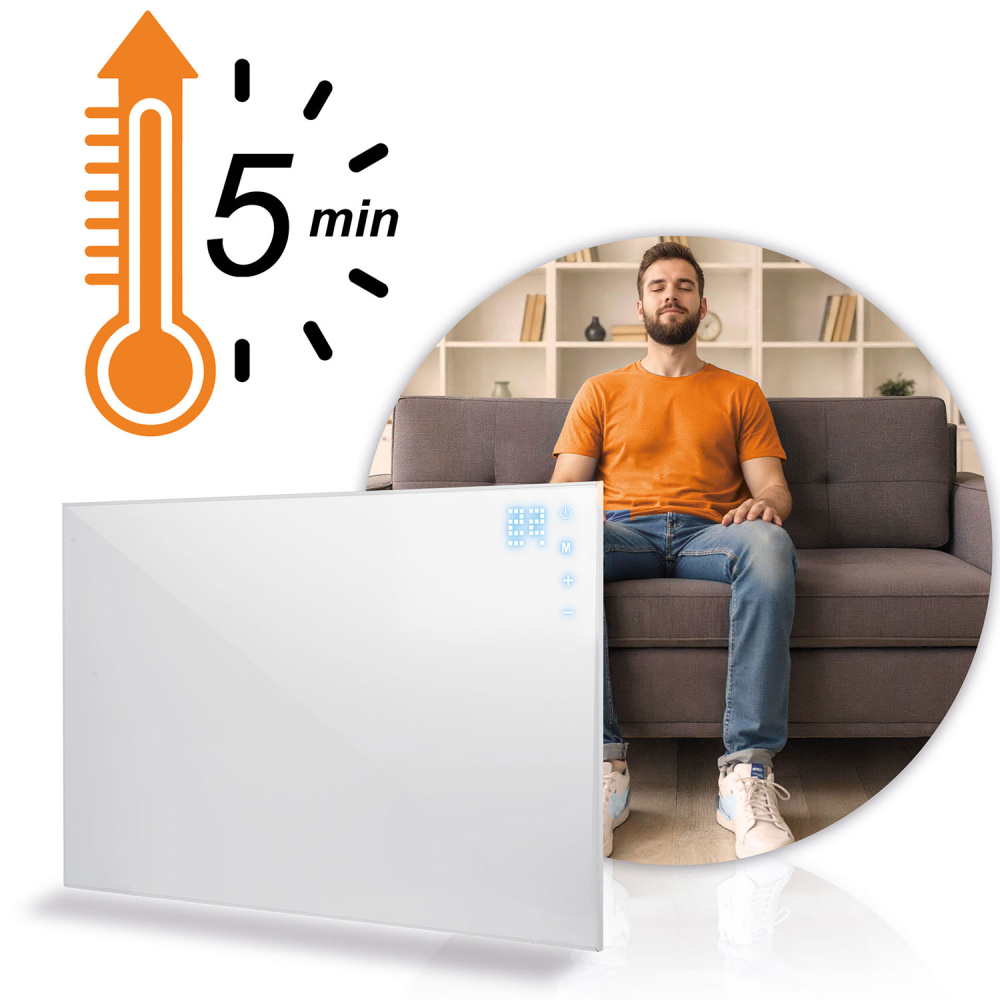 Infraraudonųjų spindulių šildytuvas 800 W Berdsen BD-987 nuotolinio valdymo WiFi programa-Namai, laisvalaikis, turizmas, Namų ap