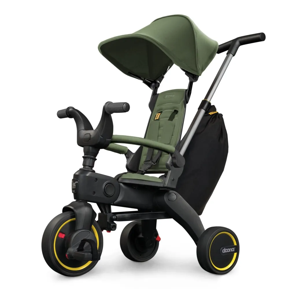 Sulankstomas triratis Doona LIKI S3 5in1, Desert Green-Judėjimui, Triratukai vaikams-e-vaikas
