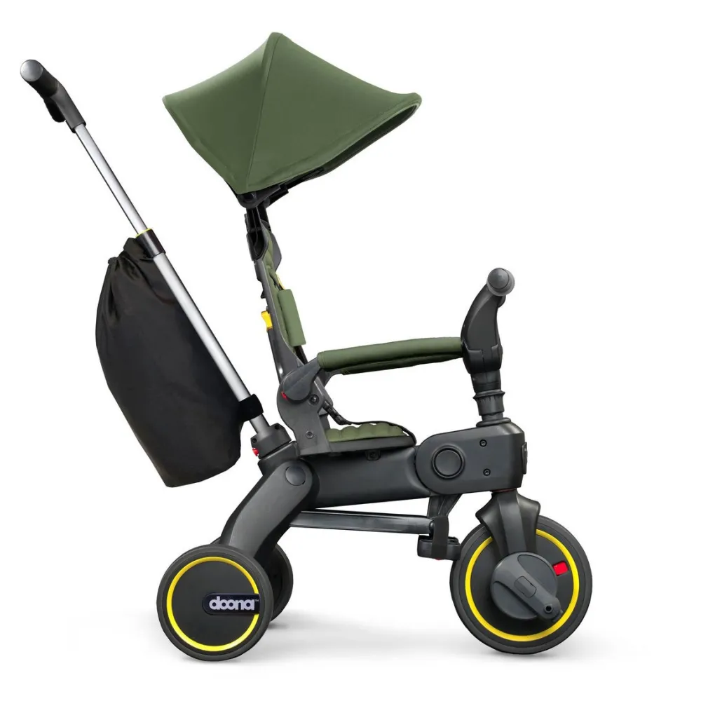 Sulankstomas triratis Doona LIKI S3 5in1, Desert Green-Judėjimui, Triratukai vaikams-e-vaikas