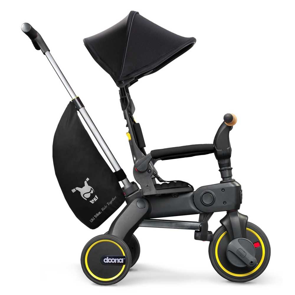 Sulankstomas triratis Doona LIKI S5 5in1, Nitro black-Judėjimui, Triratukai vaikams-e-vaikas