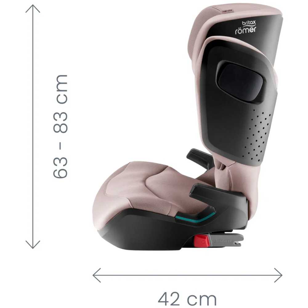 Automobilinė kėdutė BRITAX Kidfix Pro M Style, 100-150cm, Dusty Rose-Automobilinės kėdutės, 15-36 kg-e-vaikas