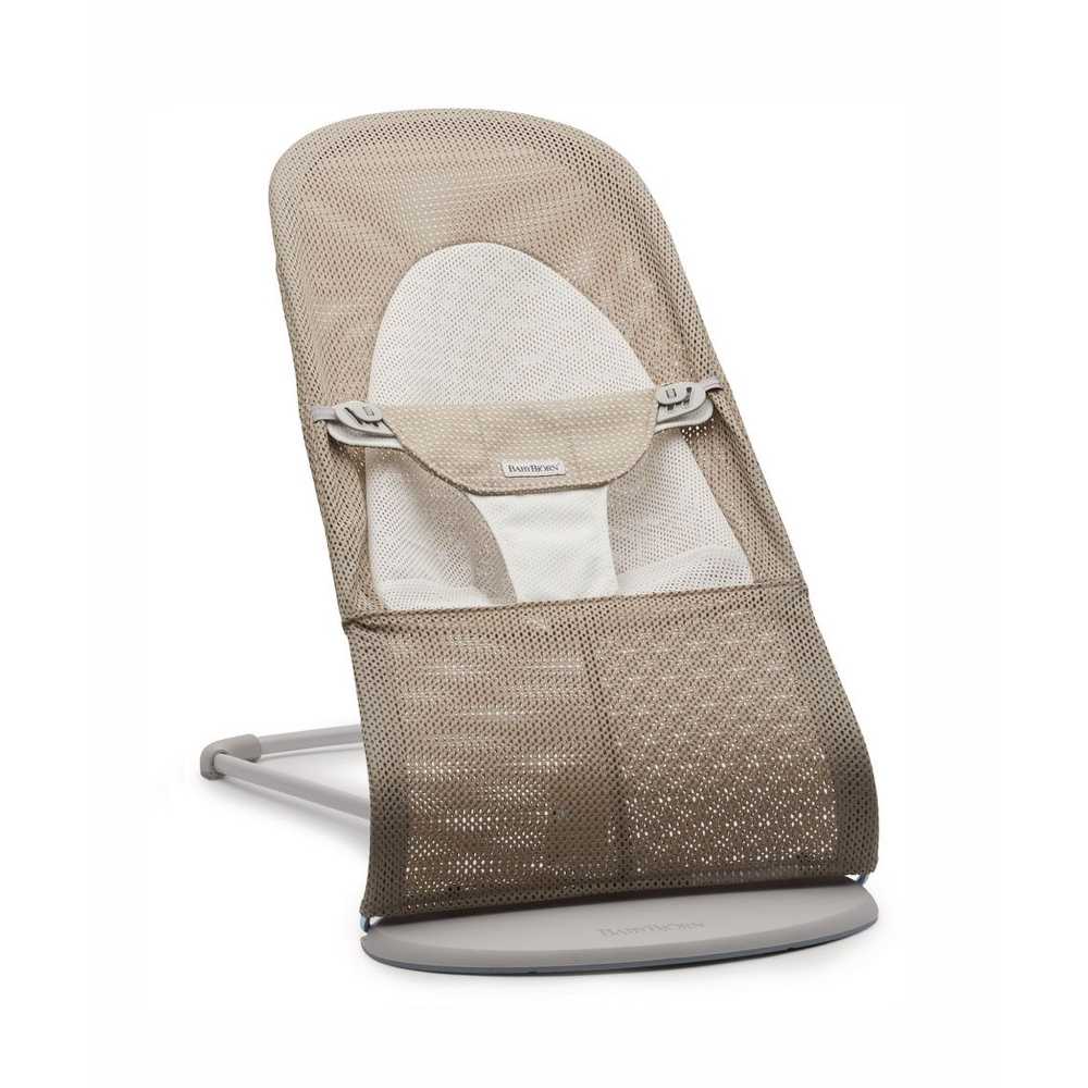 Gultukas BabyBjörn Balance Soft MESH, Grey Beige/White-Miegui, Gultukai ir sūpynės-e-vaikas