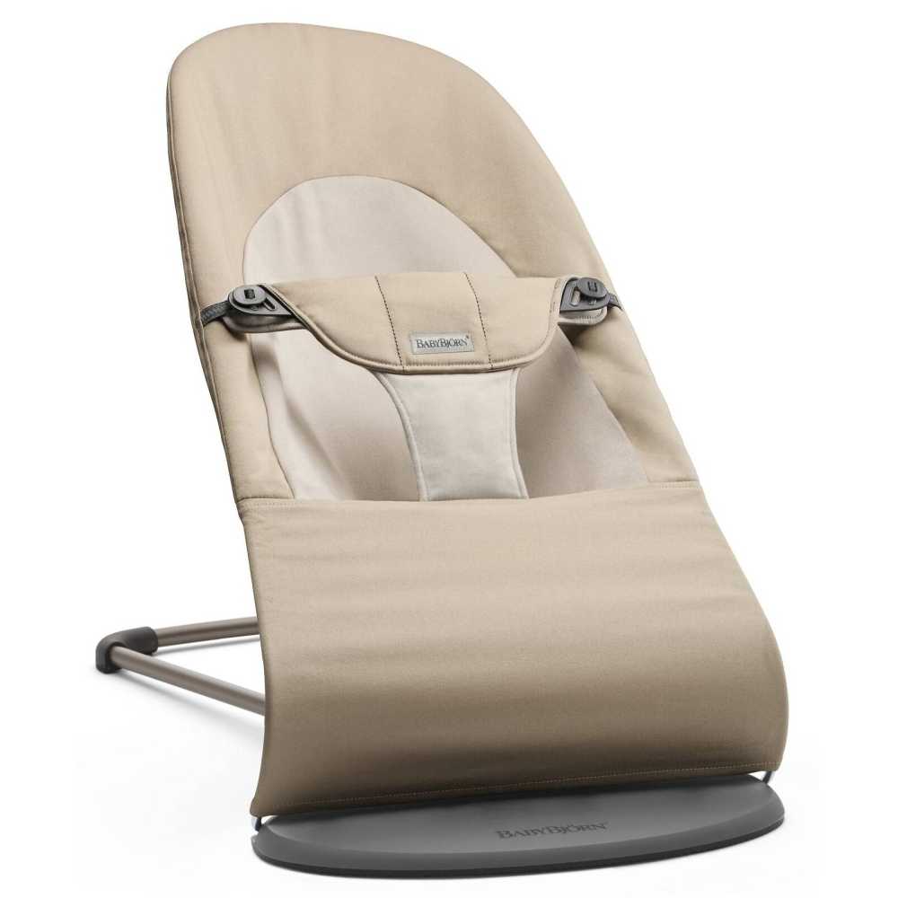 Gultukas BabyBjörn Balance Soft Woven, Khaki/Beige-Miegui, Gultukai ir sūpynės-e-vaikas