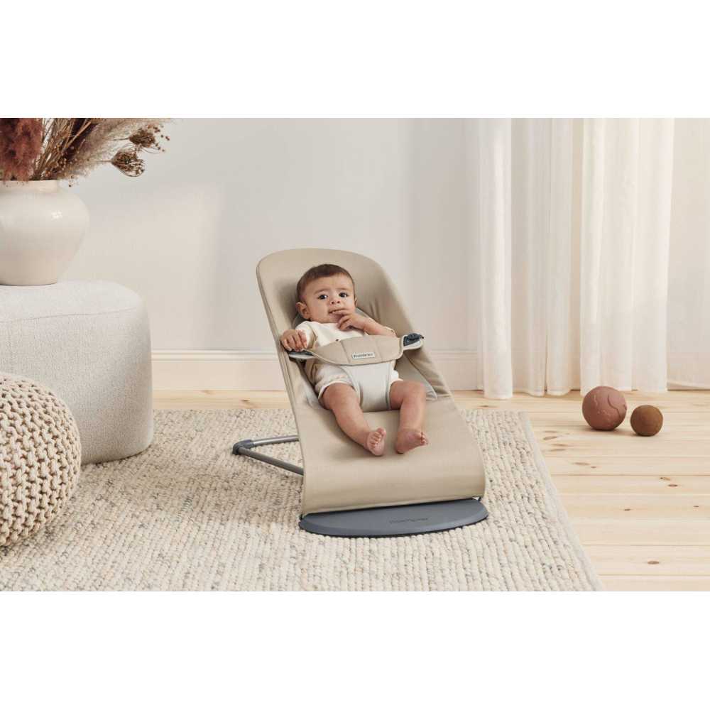 Gultukas BabyBjörn Balance Soft Woven, Khaki/Beige-Miegui, Gultukai ir sūpynės-e-vaikas