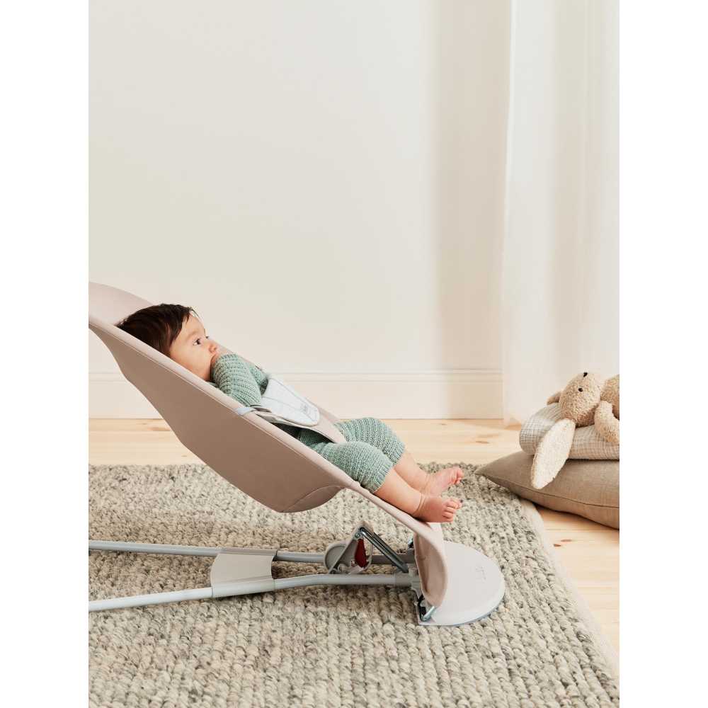 Gultukas BabyBjörn Balance Soft Woven Jersey, Beige/Grey-Miegui, Gultukai ir sūpynės-e-vaikas