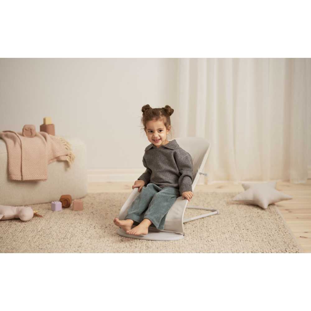 Gultukas BabyBjörn Balance Soft Woven Jersey Tri-Fabric + žaisliukas Googly Eyes, Light beige-Miegui, Gultukai ir sūpynės-e-vaik