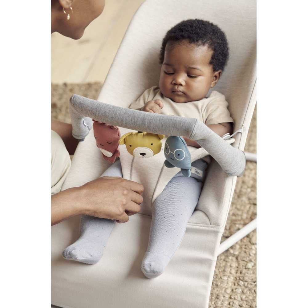 Gultukas BabyBjörn BLISS 3D Jersey + žaisliukas, Light beige-Miegui, Gultukai ir sūpynės-e-vaikas