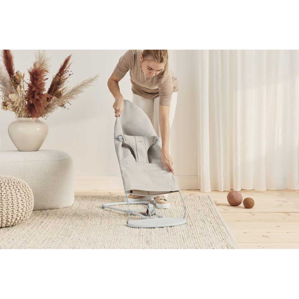 Gultukas BabyBjörn BLISS 3D Jersey + žaisliukas, Light beige-Miegui, Gultukai ir sūpynės-e-vaikas