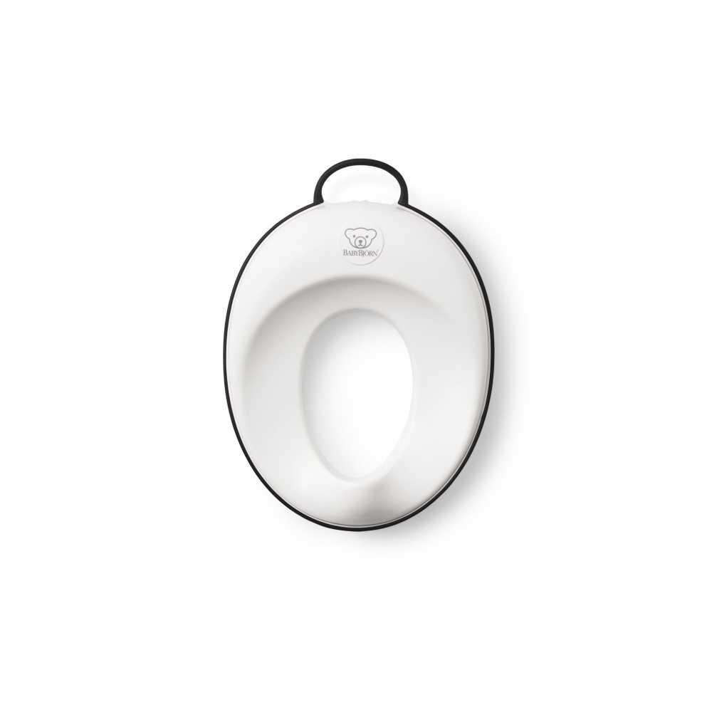 Mokomasis tualeto dangtis BabyBjörn, Balta/Juoda-Priežiūrai, Naktipuodžiai, laipteliai-e-vaikas