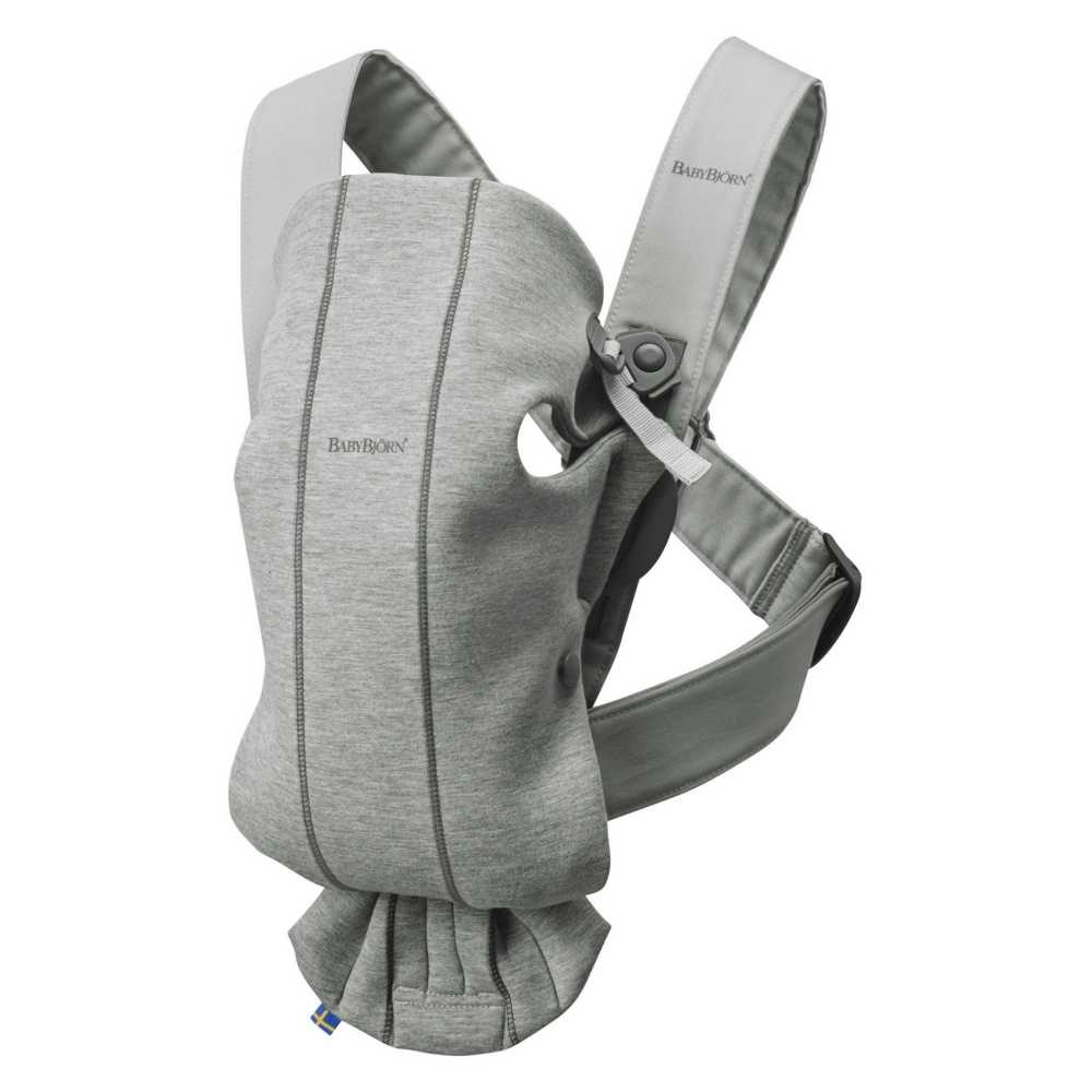 Nešioklė kūdikiui BabyBjörn Mini 3D Jersey, Light Grey-Judėjimui, Kūdikių nešioklės-e-vaikas