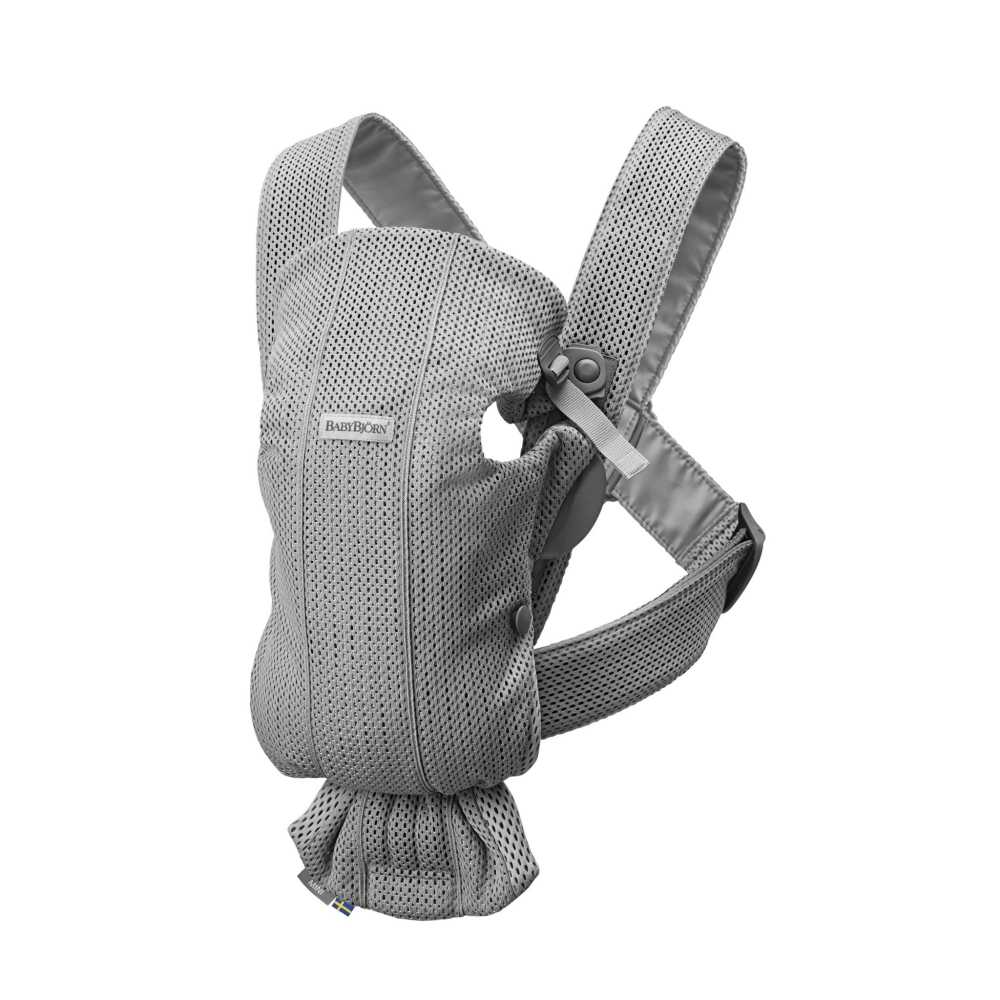 Nešioklė kūdikiui BabyBjörn Mini 3D Mesh, Gray-Judėjimui, Kūdikių nešioklės-e-vaikas