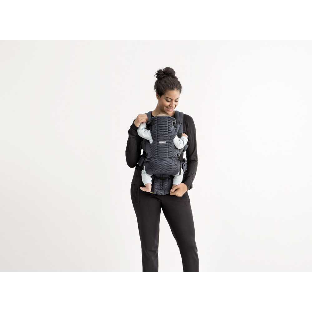 Nešioklė kūdikiui BabyBjörn Move 3D Mesh, Anthracite-Judėjimui, Kūdikių nešioklės-e-vaikas