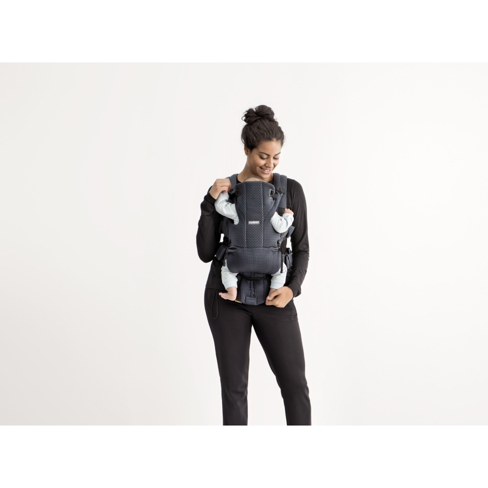 Nešioklė kūdikiui BabyBjörn Move 3D Mesh, Anthracite-Judėjimui, Kūdikių nešioklės-e-vaikas