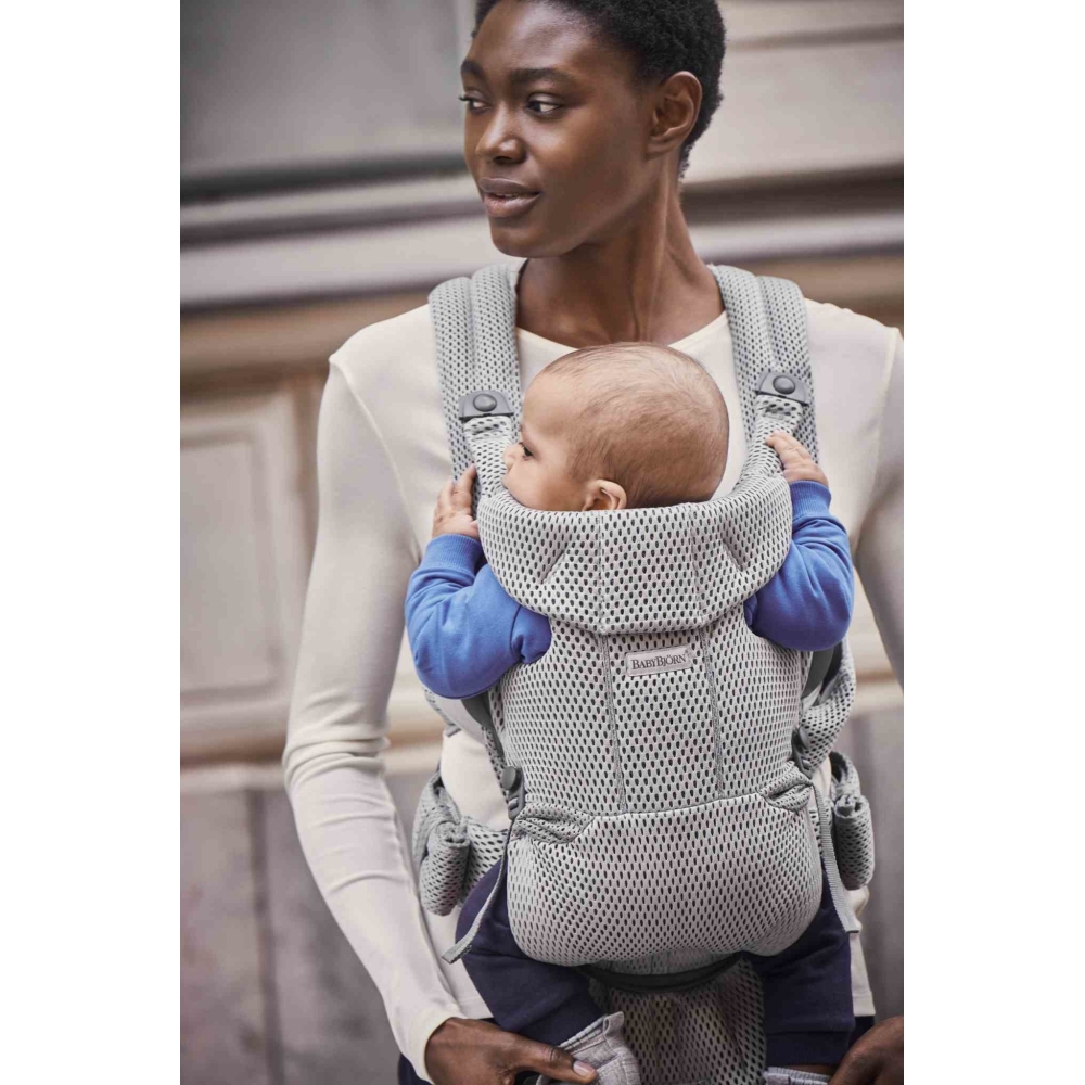 Nešioklė kūdikiui BabyBjörn Move 3D Mesh, Grey-Judėjimui, Kūdikių nešioklės-e-vaikas