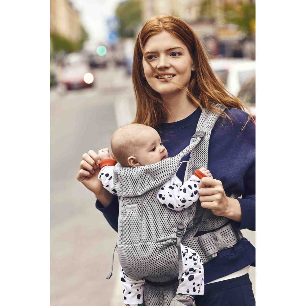 Nešioklė kūdikiui BabyBjörn Move 3D Mesh, Grey-Judėjimui, Kūdikių nešioklės-e-vaikas