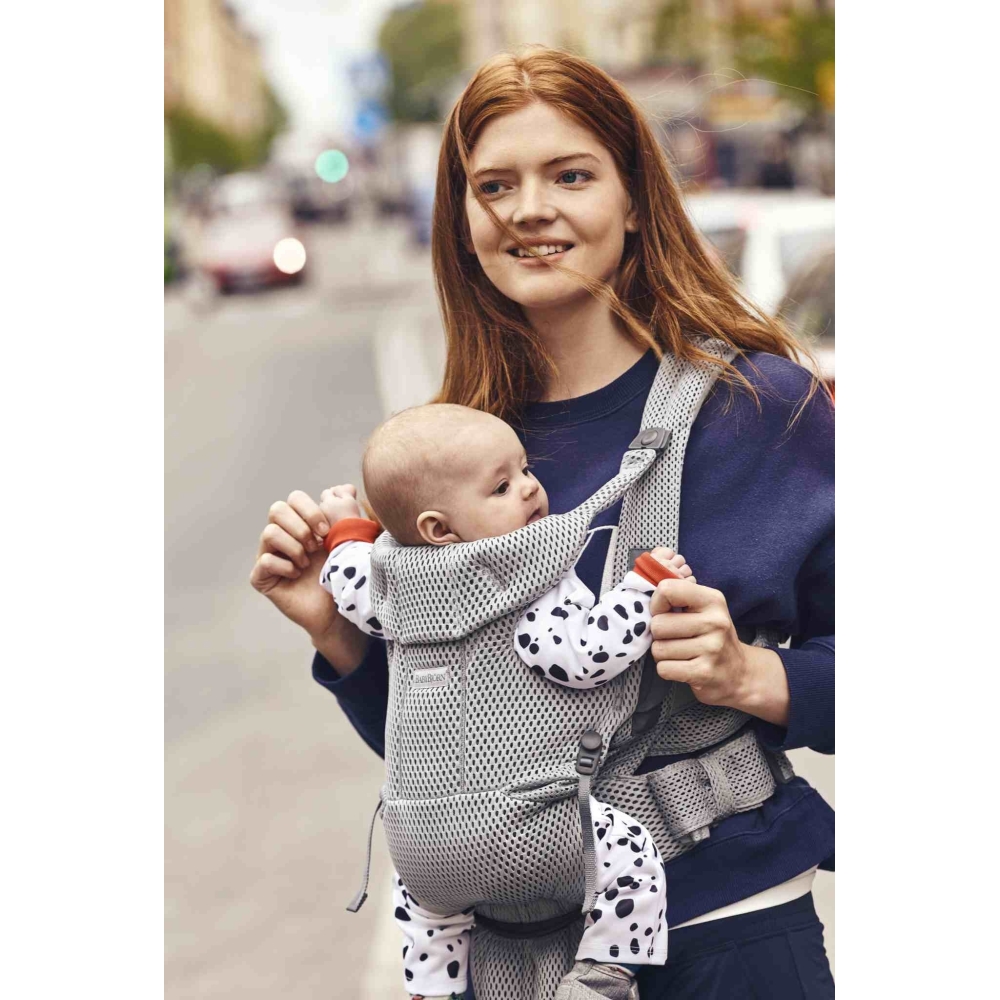 Nešioklė kūdikiui BabyBjörn Move 3D Mesh, Grey-Judėjimui, Kūdikių nešioklės-e-vaikas