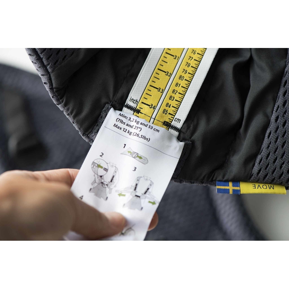 Nešioklė kūdikiui BabyBjörn Move 3D Mesh, Grey-Judėjimui, Kūdikių nešioklės-e-vaikas