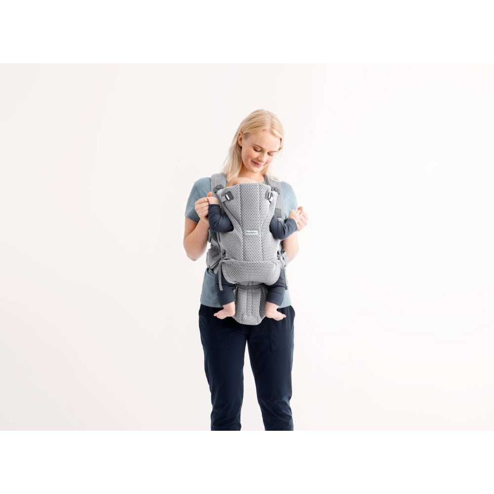Nešioklė kūdikiui BabyBjörn Move 3D Mesh, Grey-Judėjimui, Kūdikių nešioklės-e-vaikas