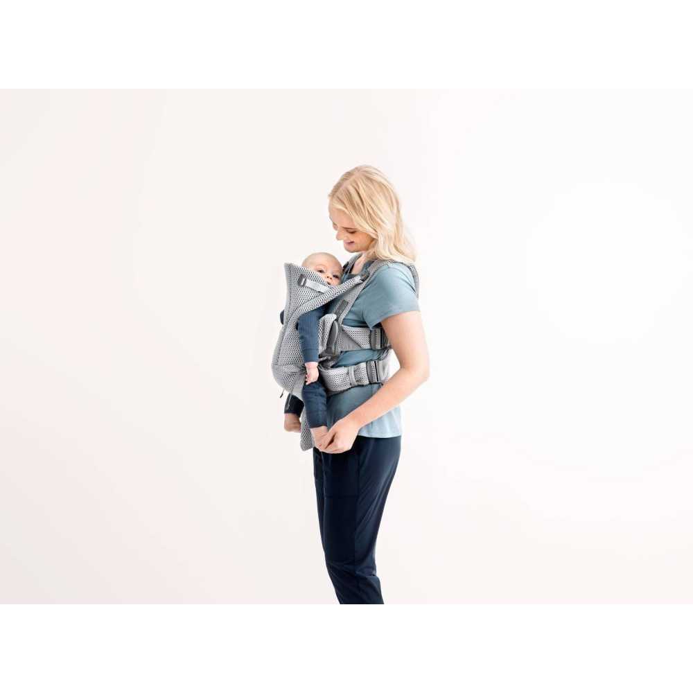 Nešioklė kūdikiui BabyBjörn Move 3D Mesh, Grey-Judėjimui, Kūdikių nešioklės-e-vaikas