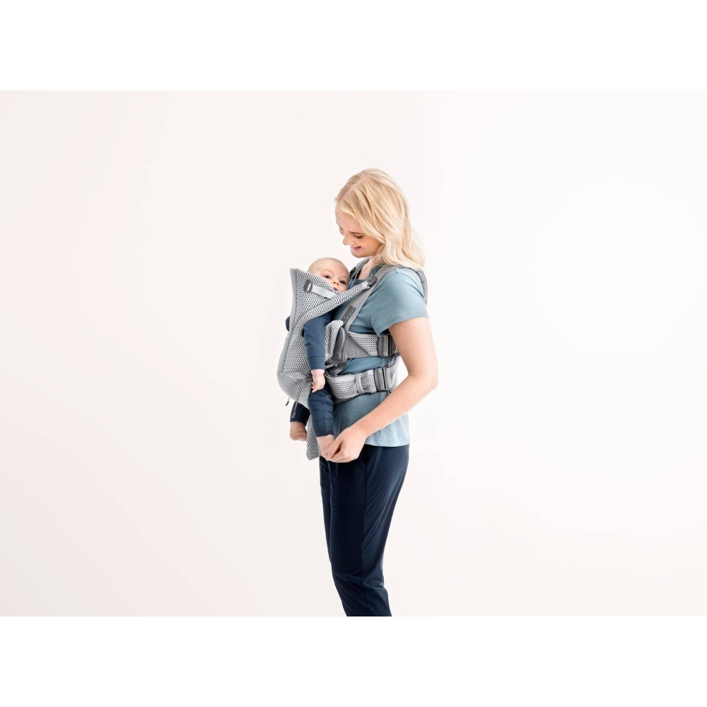 Nešioklė kūdikiui BabyBjörn Move 3D Mesh, Grey-Judėjimui, Kūdikių nešioklės-e-vaikas