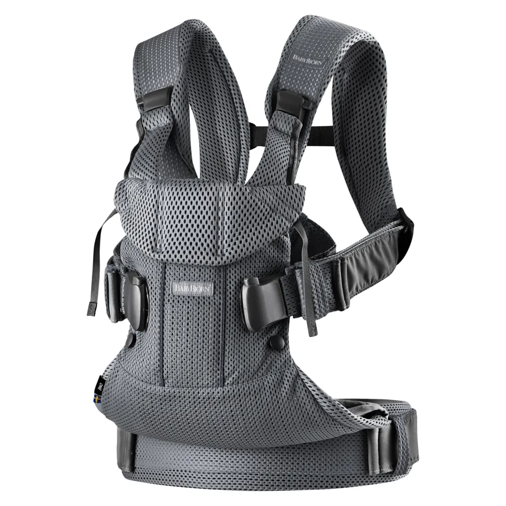 Nešioklė kūdikiui BabyBjörn ONE Air 3D Mesh, Anthracite-Judėjimui, Kūdikių nešioklės-e-vaikas