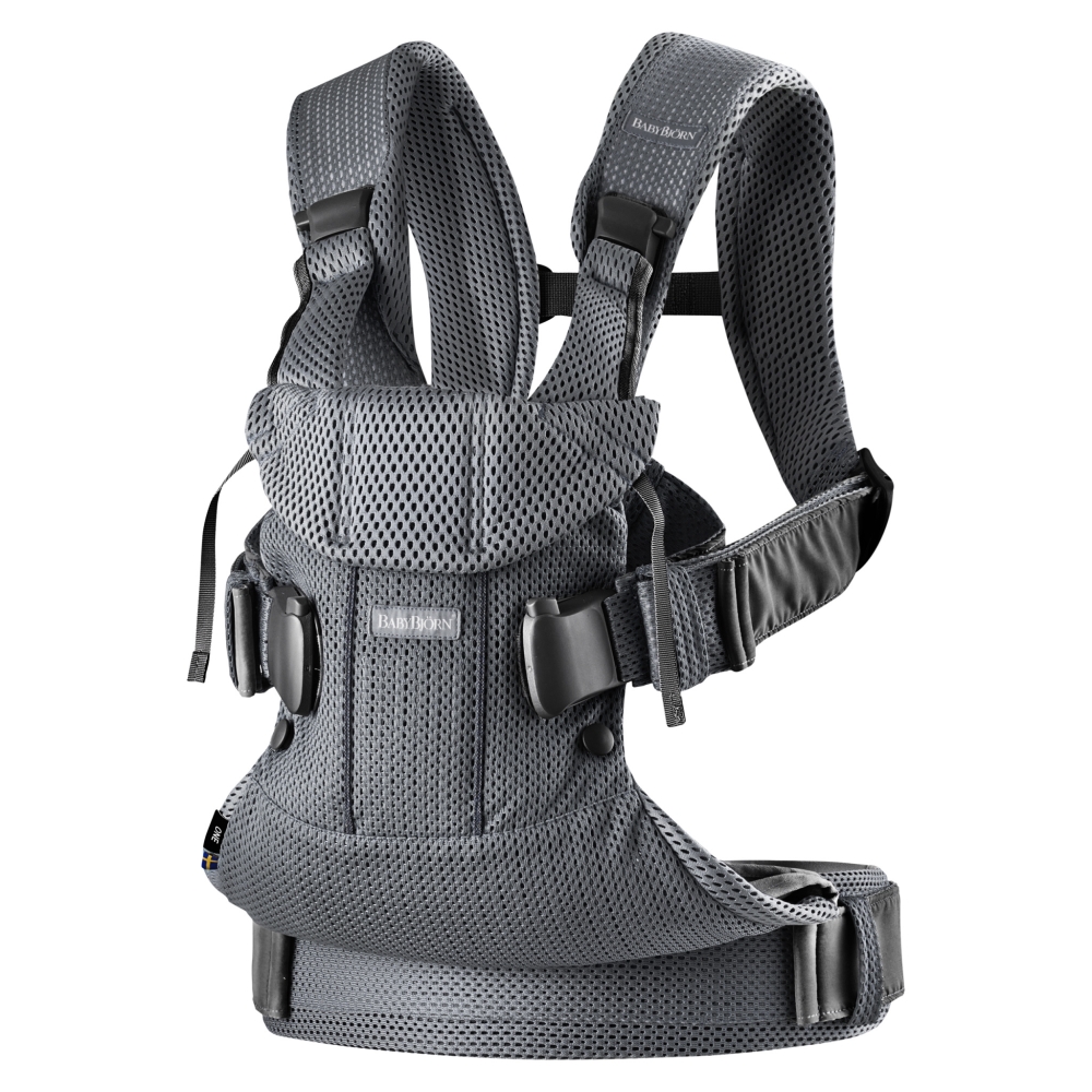 Nešioklė kūdikiui BabyBjörn ONE Air 3D Mesh, Anthracite-Judėjimui, Kūdikių nešioklės-e-vaikas