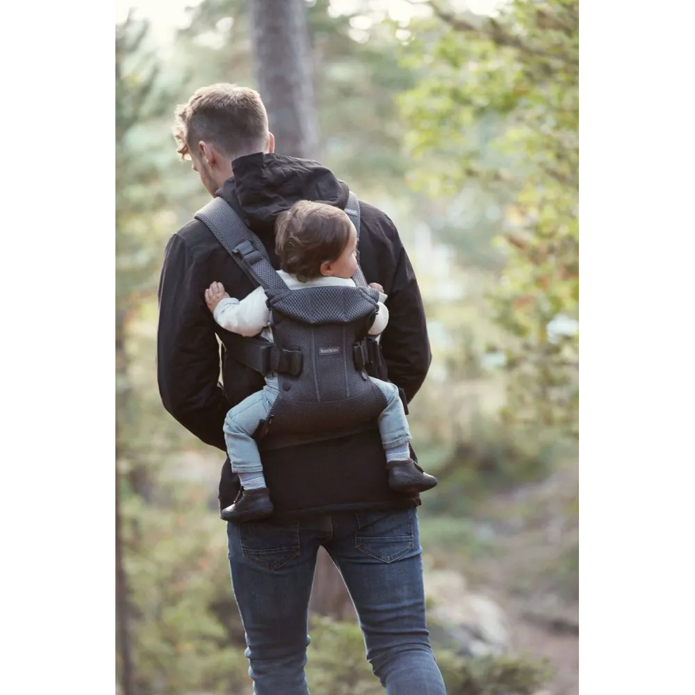 Nešioklė kūdikiui BabyBjörn ONE Air 3D Mesh, Anthracite-Judėjimui, Kūdikių nešioklės-e-vaikas