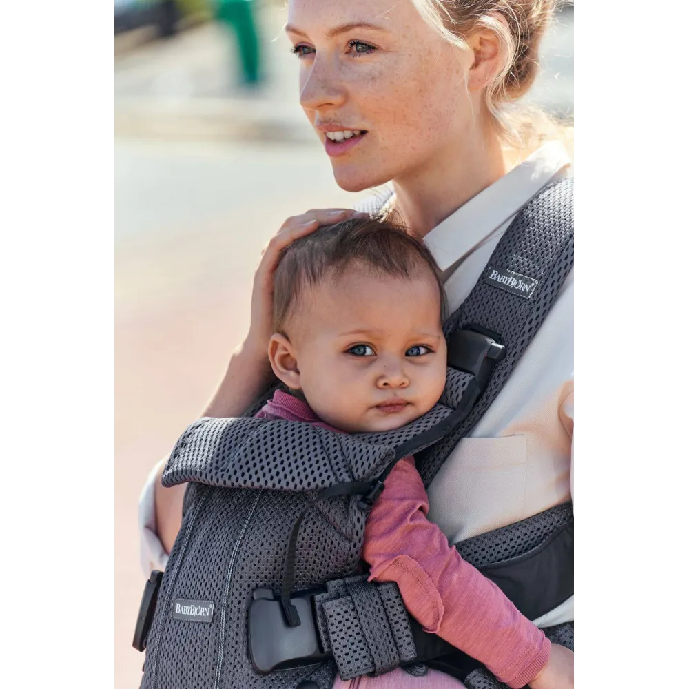 Nešioklė kūdikiui BabyBjörn ONE Air 3D Mesh, Anthracite-Judėjimui, Kūdikių nešioklės-e-vaikas