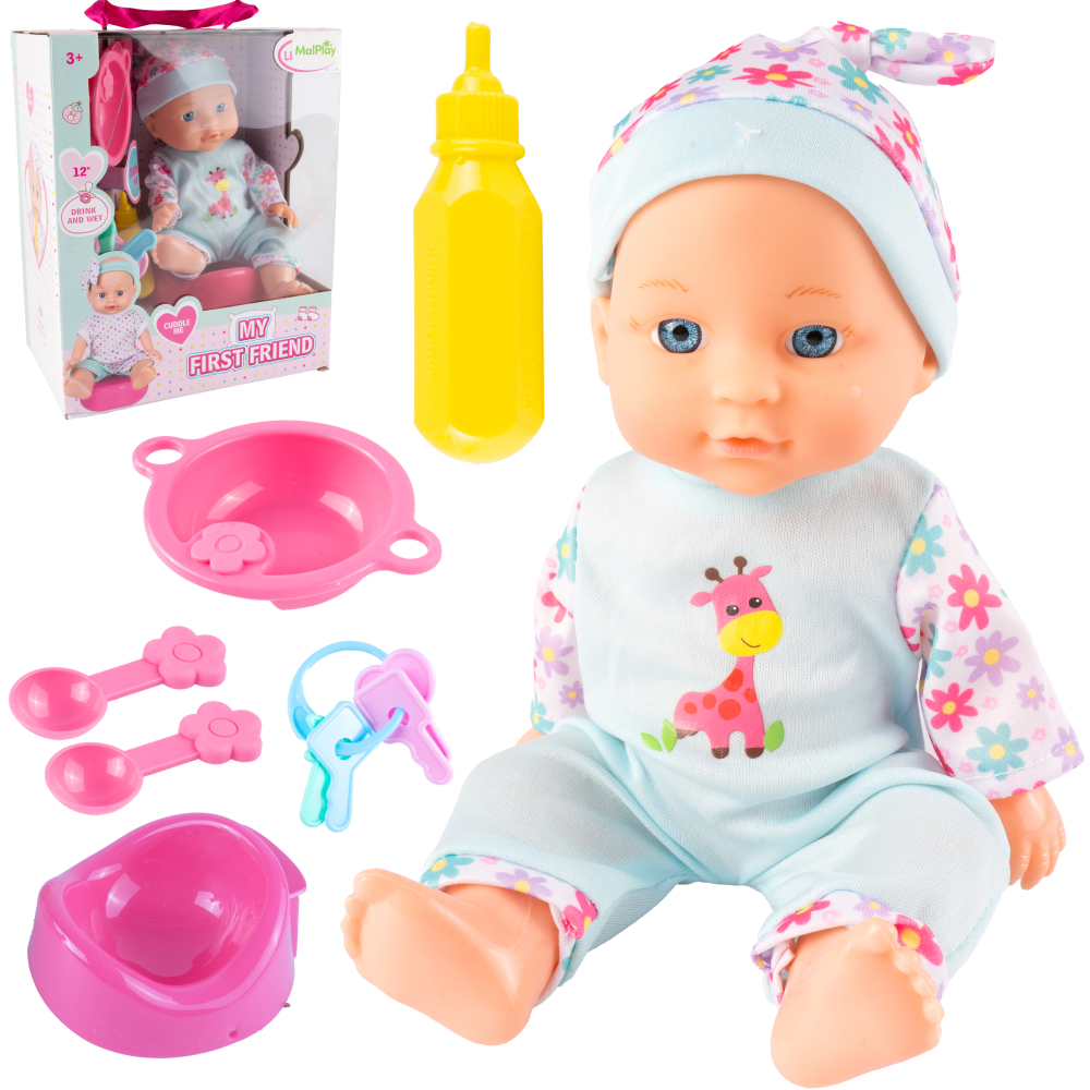 Lalka bobas 29 cm z akcesoriami i nocnikiem