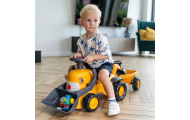 FALK Komatsu Ride-on Tractor with Excavator Bucket and Trailer					