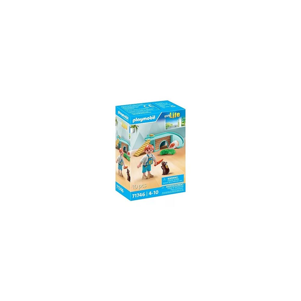 Konstruktorius Playmobil My Life Junge mit Meerschweinchen 71746-Žaislai, Konstruktoriai, Lego, statybiniai blokai-e-vaikas