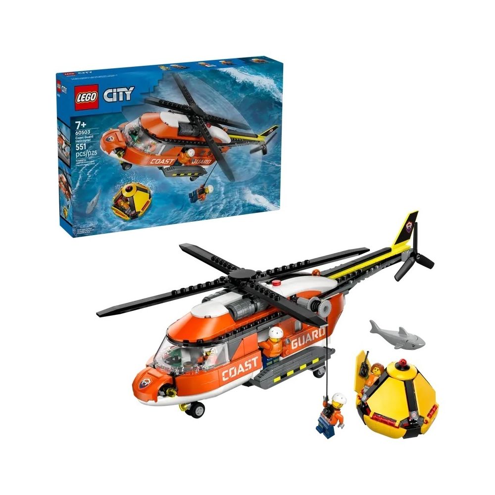 Konstruktorius Lego City pakrančių apsaugos sraigtasparnis (60503)-Žaislai, Konstruktoriai, Lego, statybiniai blokai-e-vaikas