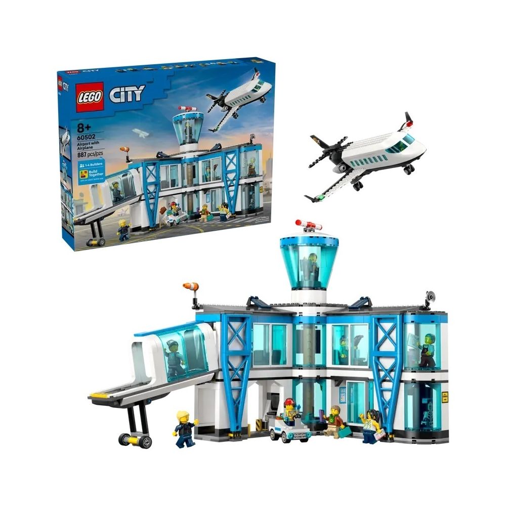 Konstruktorius Lego City oro uosto su lėktuvu rinkinys (60502)-Žaislai, Konstruktoriai, Lego, statybiniai blokai-e-vaikas