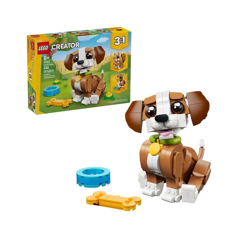 Konstruktorius Lego Creator 3-in-1 Cute Animals: mischievous puppy (31382)-Žaislai, Konstruktoriai, Lego, statybiniai blokai-e-v