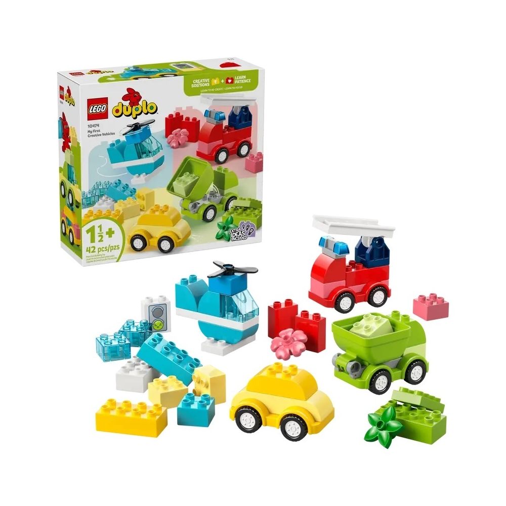 Konstruktorius Lego DUPLO Kūrybinių transporto priemonių rinkinys (10474)-Žaislai, Konstruktoriai, Lego, statybiniai blokai-e-va