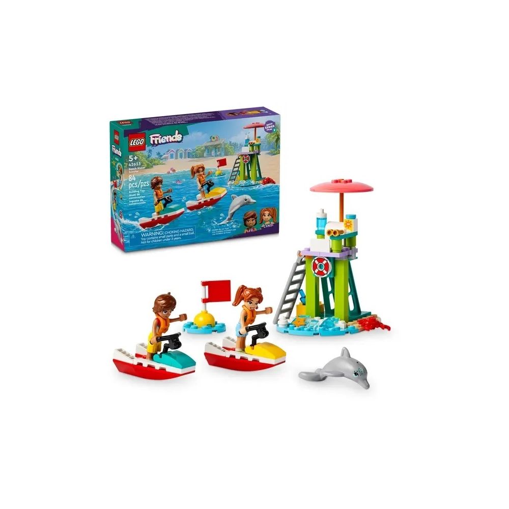 Konstruktorius Lego Friends paplūdimio vandens motociklas (42623)-Žaislai, Konstruktoriai, Lego, statybiniai blokai-e-vaikas