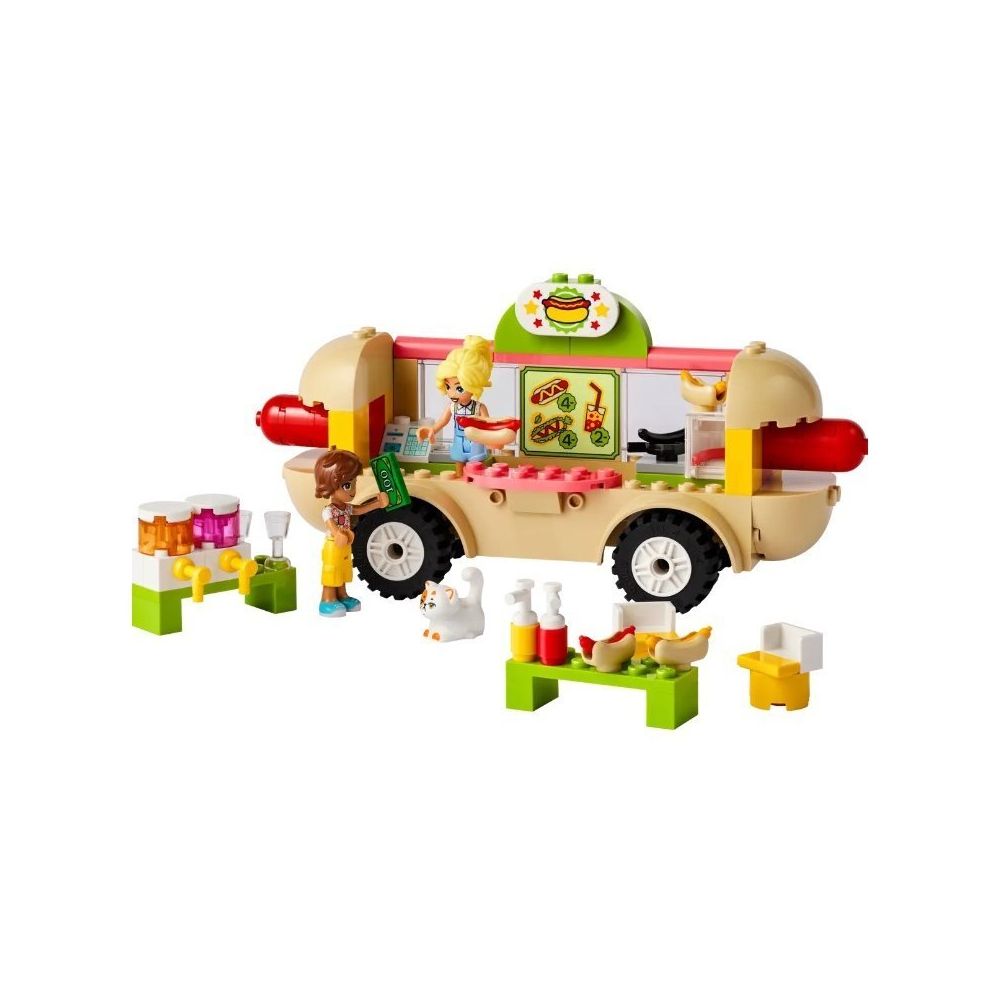 Konstruktorius Lego Friends Maisto sunkvežimis su karštomis dešrelėmis (42633)-Žaislai, Konstruktoriai, Lego, statybiniai blokai