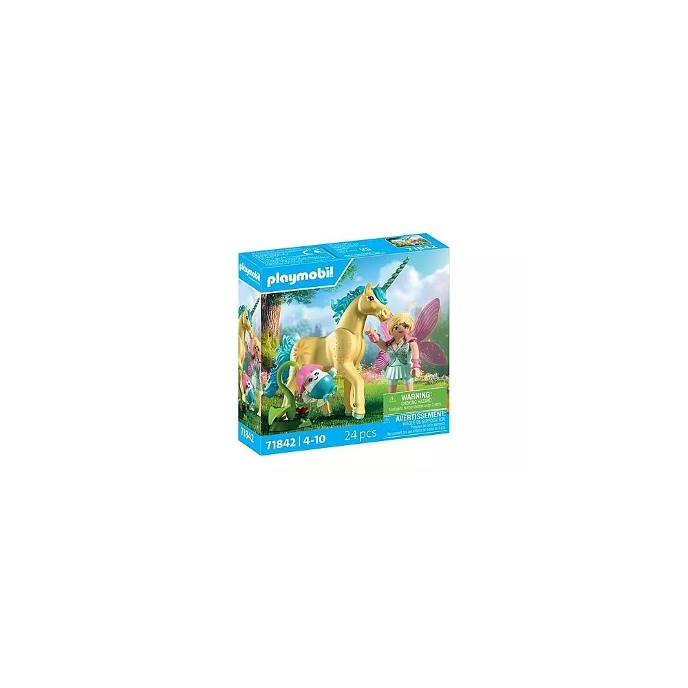 Konstruktorius Playmobil Unicorn Sunshine Blossom with Fairy (71842)-Žaislai, Konstruktoriai, Lego, statybiniai blokai-e-vaikas