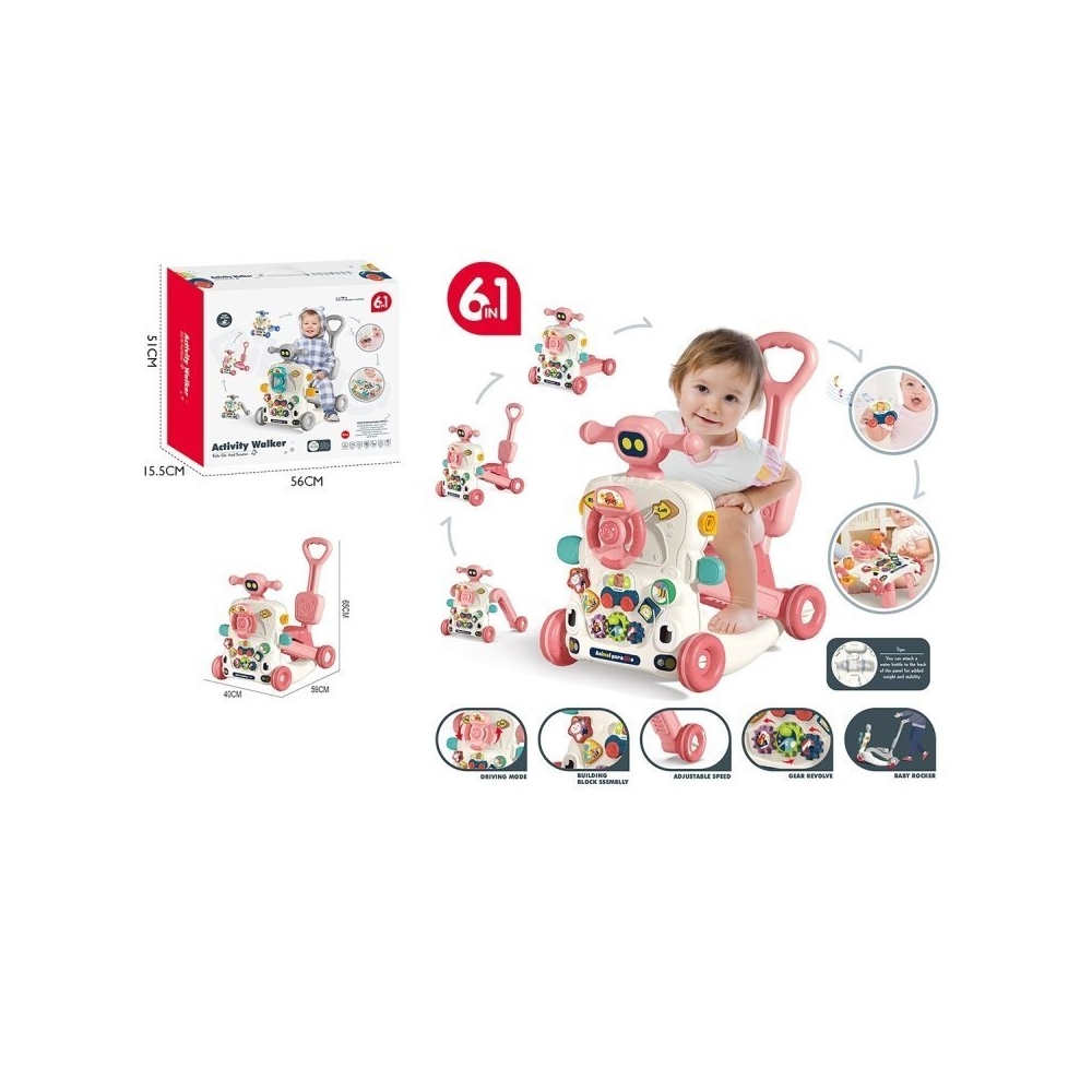 Stumdukas EUROBABY TOYS 6in1 EBZ6038-Judėjimui, Stumdukai-e-vaikas