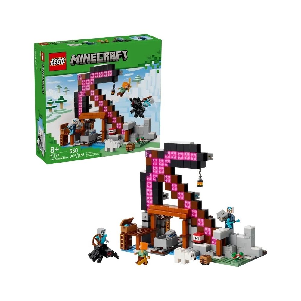 Konstruktorius Lego Minecraft® Pickaxe Mine (21277)-Žaislai, Konstruktoriai, Lego, statybiniai blokai-e-vaikas