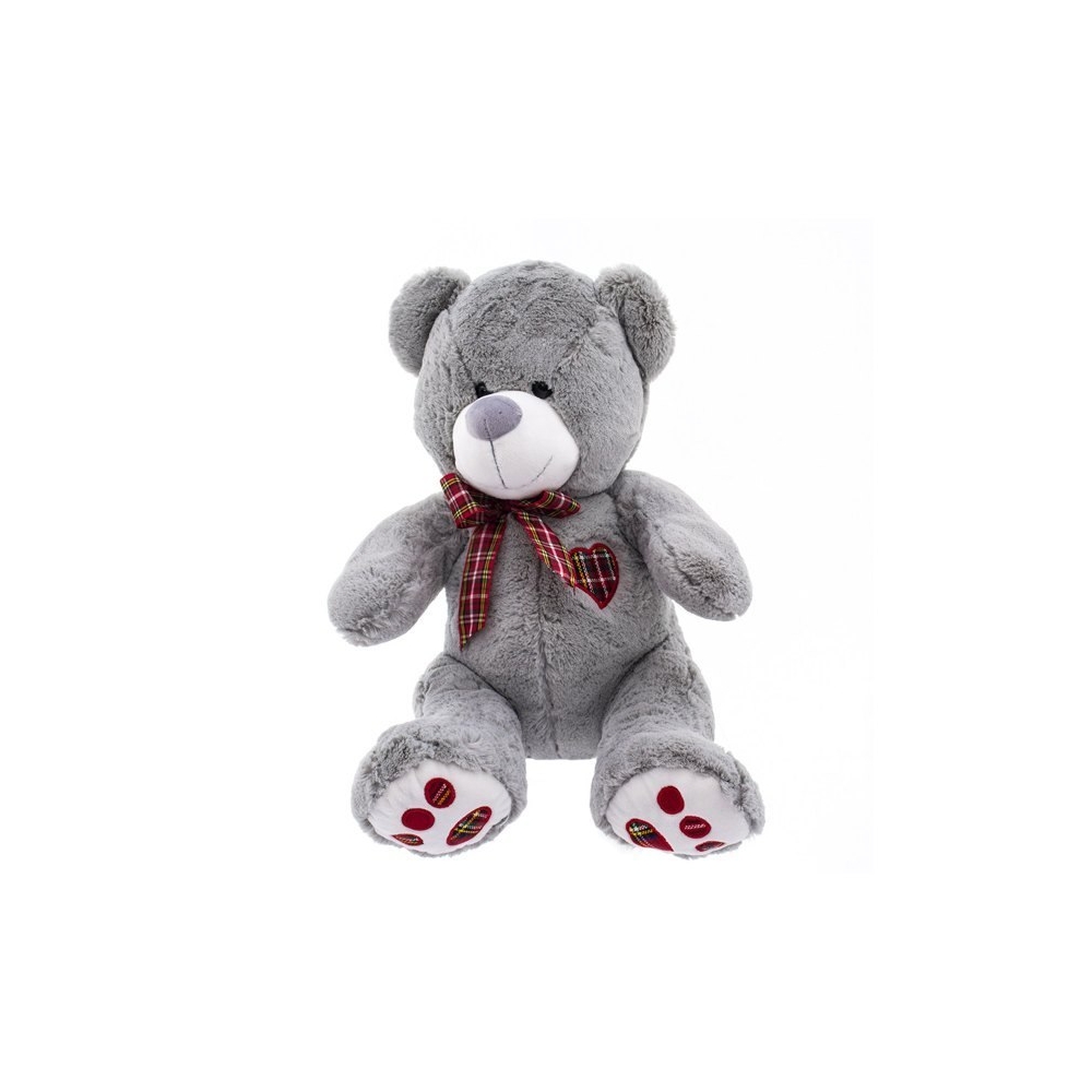 Pliušinis meškiukas dn15-0013-40 pilkas EUROBABY TOYS 40 cm-Žaislai, Minkšti žaislai-e-vaikas