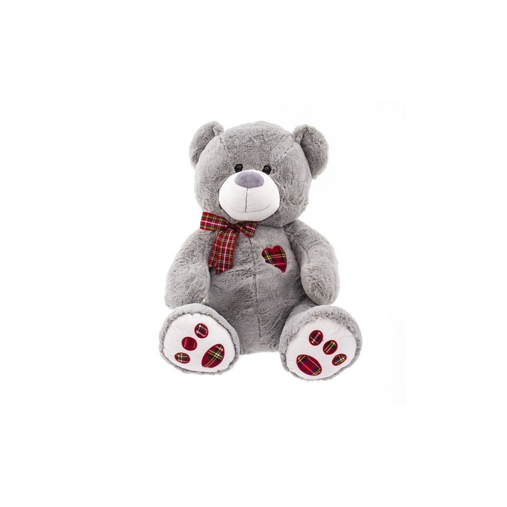 Pliušinis meškiukas dn15-0013-50 pilkas EUROBABY TOYS 50 cm-Žaislai, Minkšti žaislai-e-vaikas
