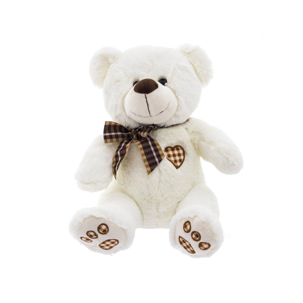 Pliušinis meškiukas dn15-0016-50 baltas EUROBABY TOYS 50 cm-Žaislai, Minkšti žaislai-e-vaikas
