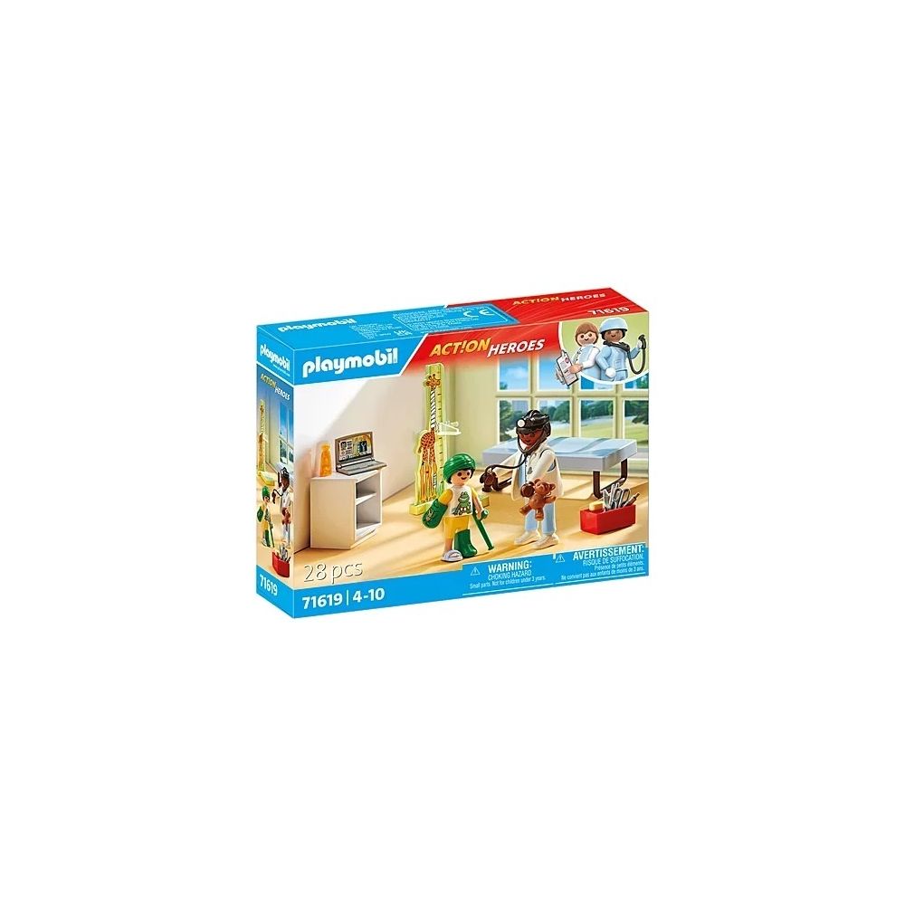 Konstruktorius Playmobil Pediatrician With Teddy Bear 71619-Žaislai, Konstruktoriai, Lego, statybiniai blokai-e-vaikas